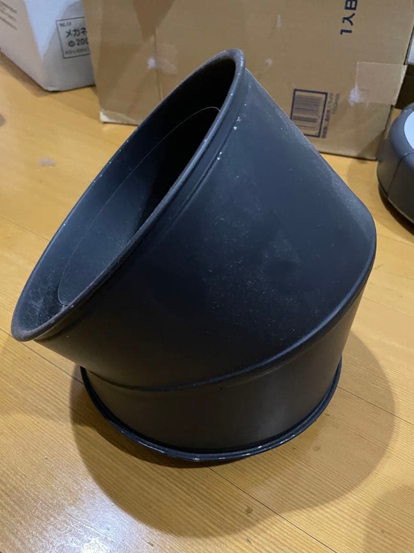 ホンマ製作所　薪ストーブ　煙突　黒耐熱　二重耐熱　曲45度　φ150