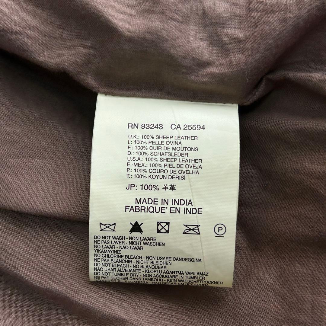 ま*l様 ディーゼル 羊革レザー シングルライダース ジャケット L レーシング