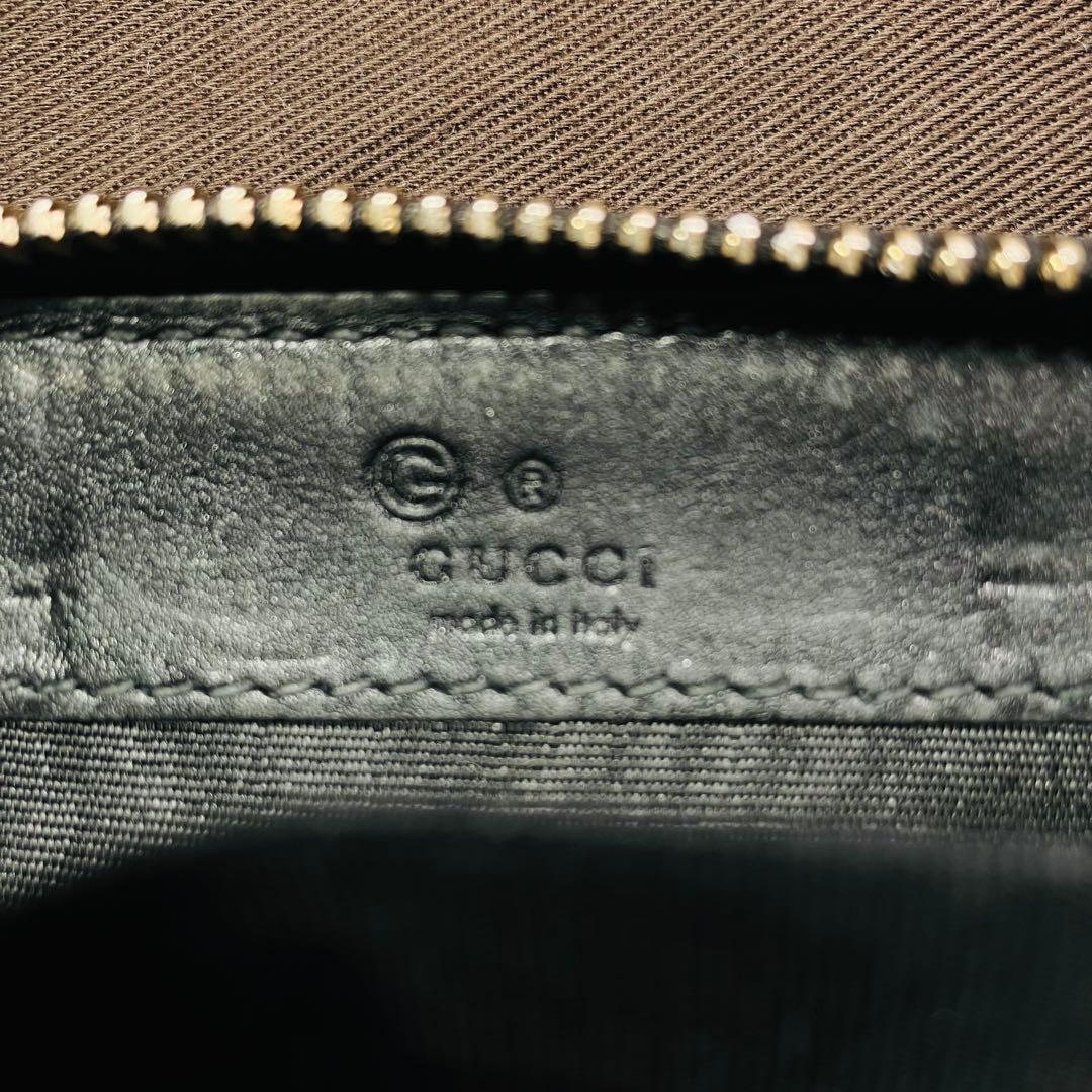 極美品　グッチ ケース GUCCI マイクログッチシマ ブラック 小銭入れ
