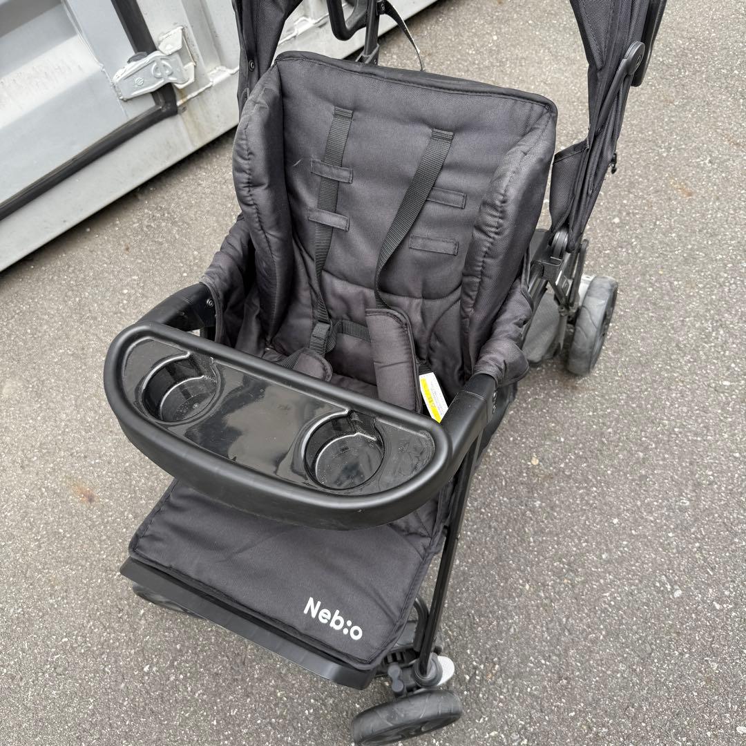 【東京足立区】nebio ネビオ2人乗りベビーカー　2人でゴー 使用回数5回以内