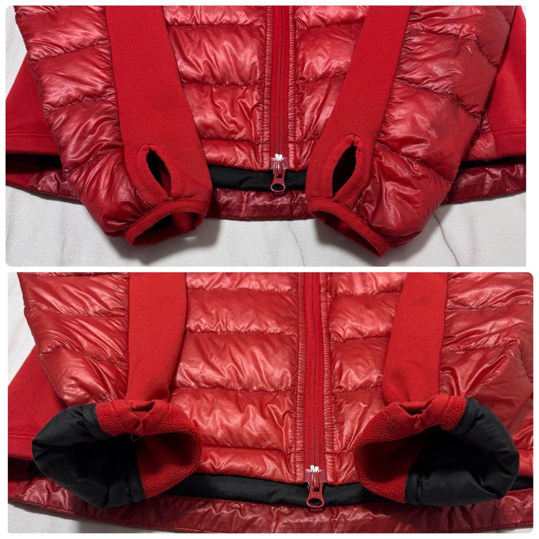   HYBRIDGE LITE HOODY レッド 黒 M