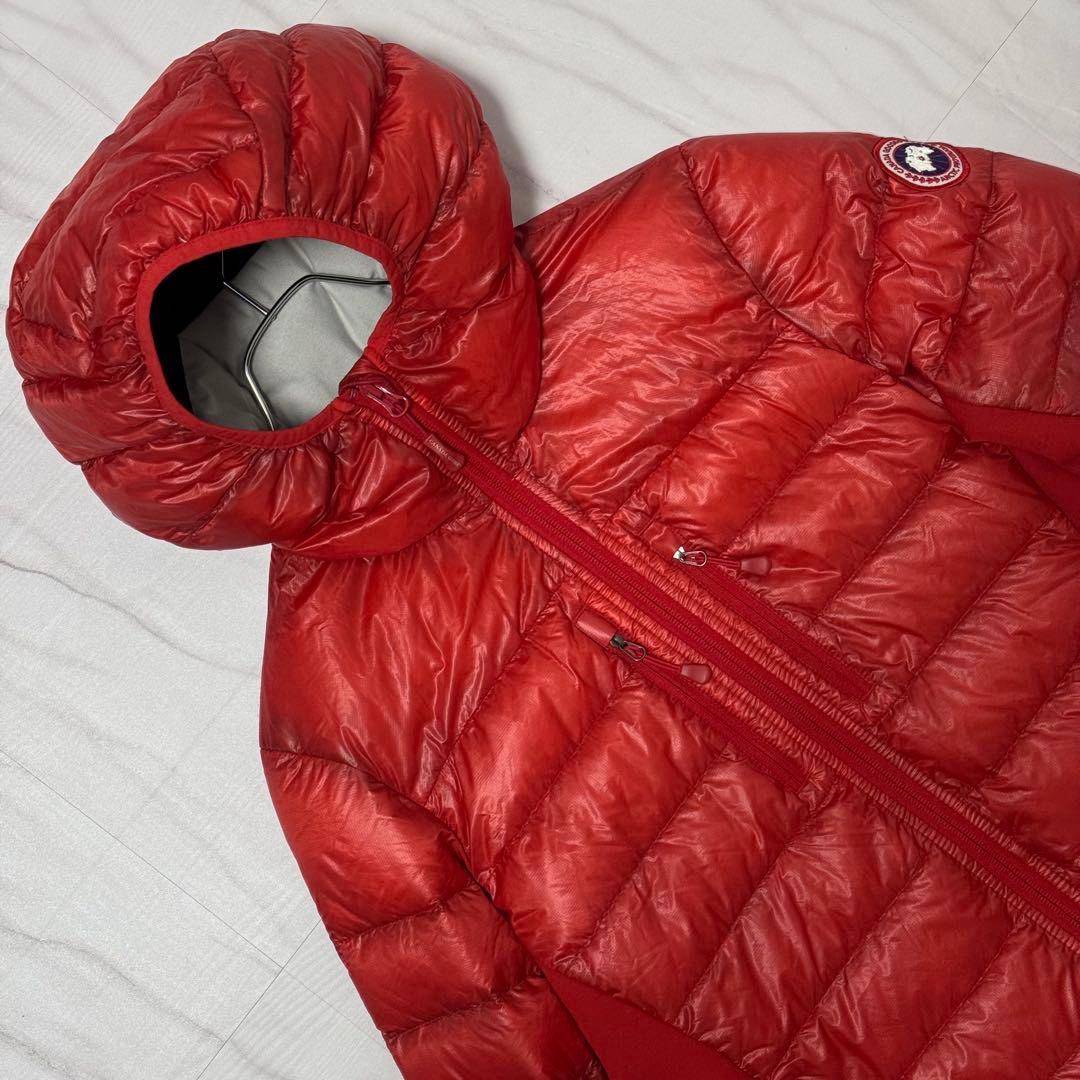   HYBRIDGE LITE HOODY レッド 黒 M