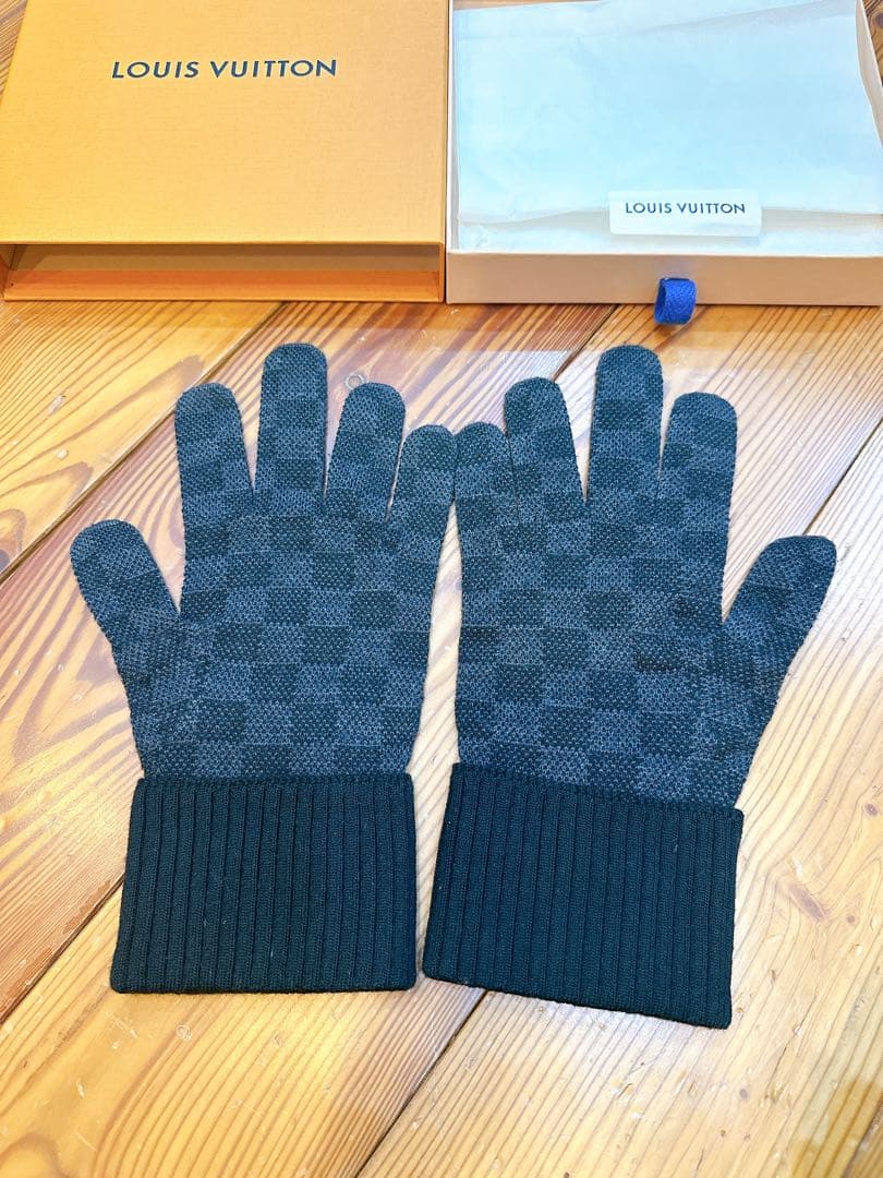 美品LOUIS VUITTON ダミエ　イタリア製手袋