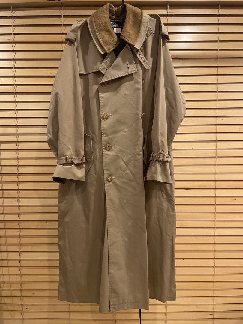 ラルフローレン　トレンチコート　90年代　Lサイズ　古着