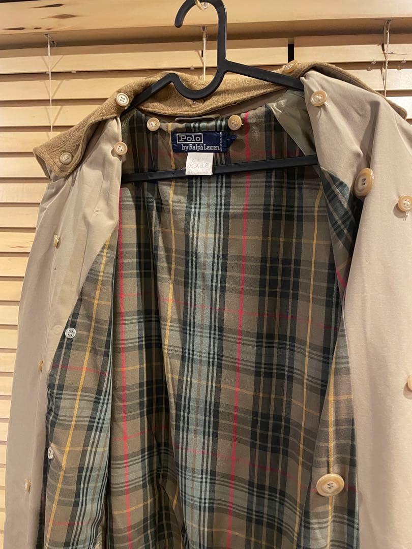 ラルフローレン　トレンチコート　90年代　Lサイズ　古着