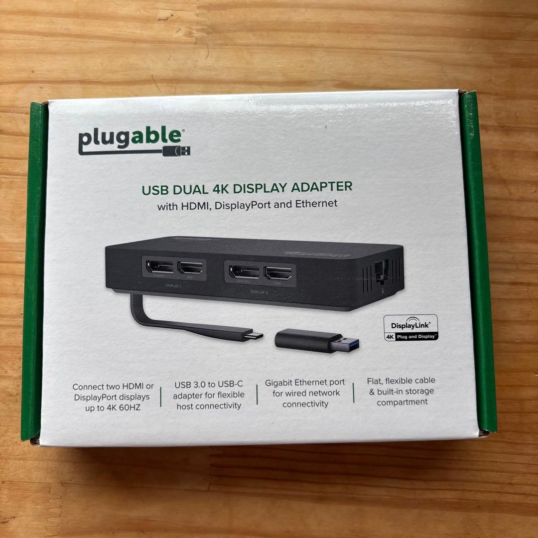 Plugable USB-C 変換グラフィックアダプタ ディスプレイ変換