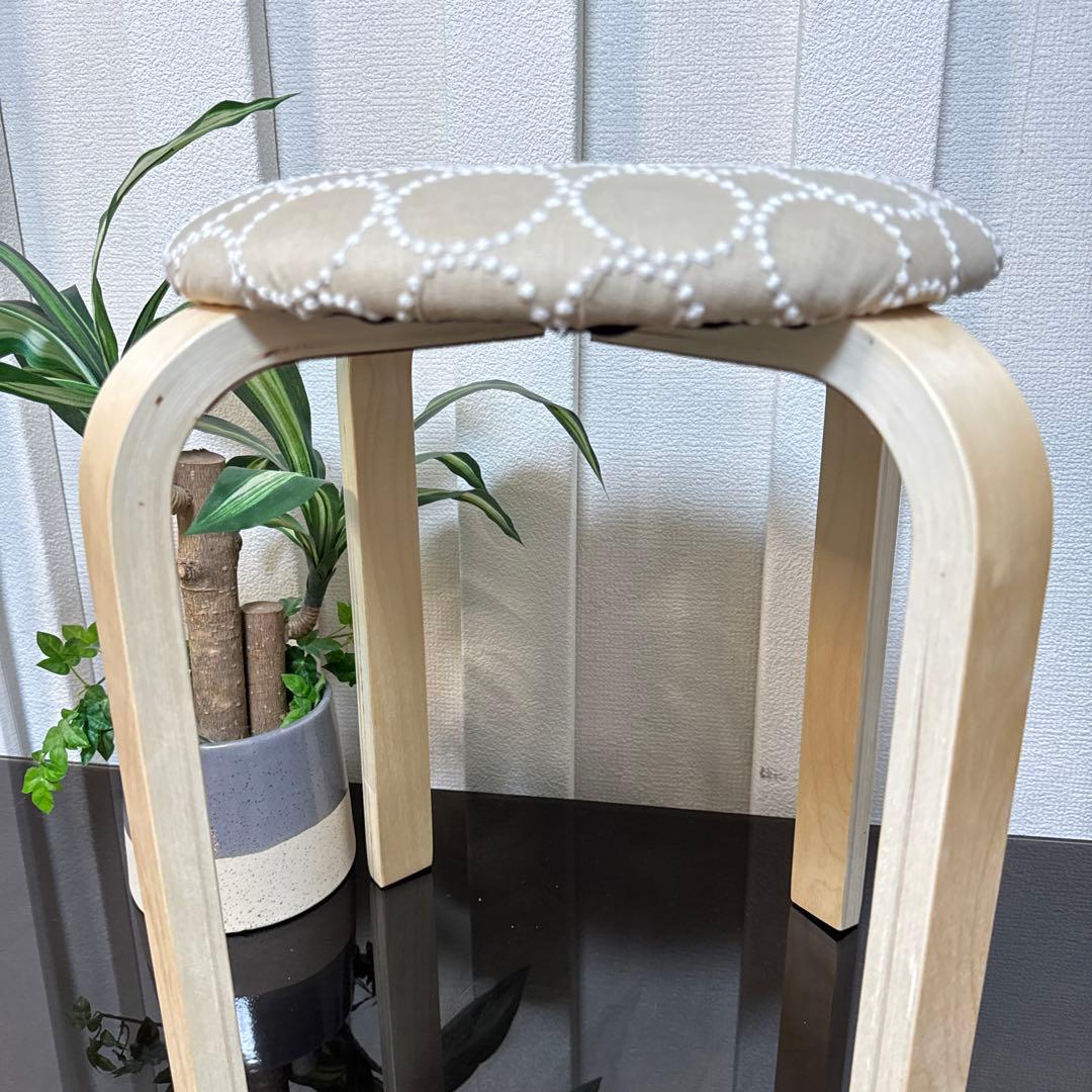 ミナペルホネン タンバリン　スツール　ハンドメイド