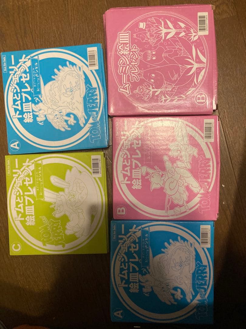 トムとジェリー+ムーミン　皿セット 5枚
