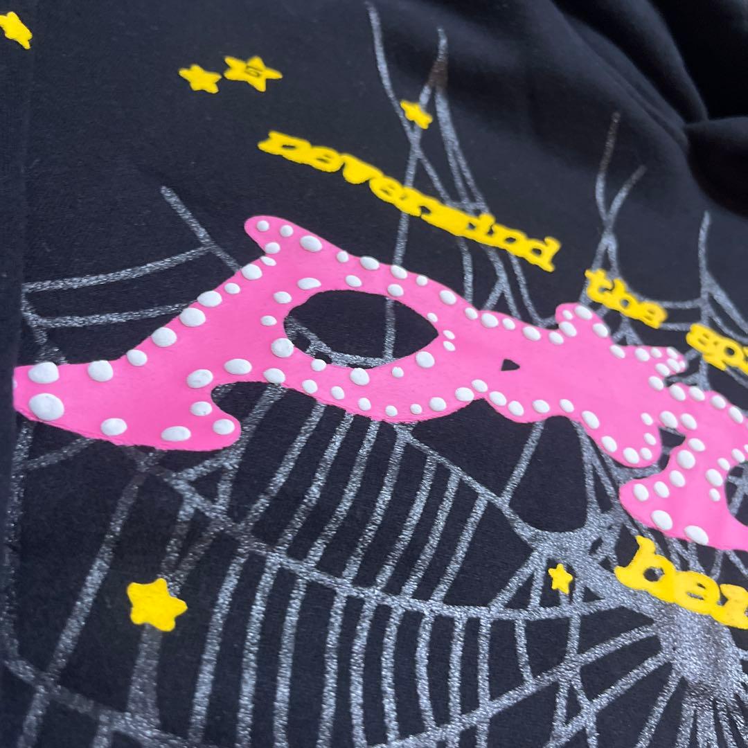 Sp5der パーカー　ブラック