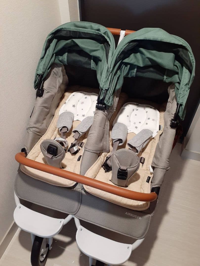 AIRBUGGY ココダブルEX フロムバース クローバー　＋純正オプション5点