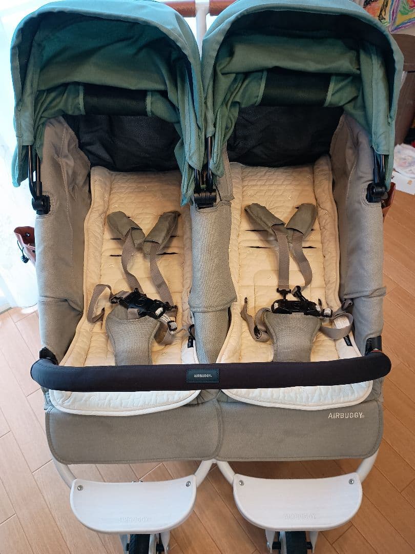 AIRBUGGY ココダブルEX フロムバース クローバー　＋純正オプション5点