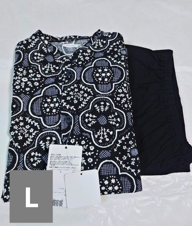 新品タグ付き ワコール SOU・SOU パジャマ ルームウェア L BL