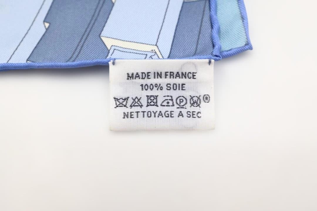 【美品】Hermès　エルメス　カレ90　バッテリーニューヨーク