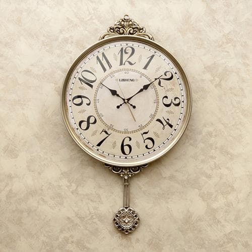 アンティーク調 掛け時計振り子【無音連続秒針付】ビクトリアン パレス