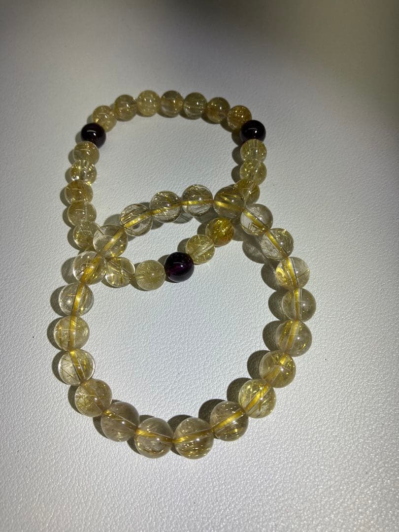 AAAA(4A級) タイタンルチルクオーツ ２セット