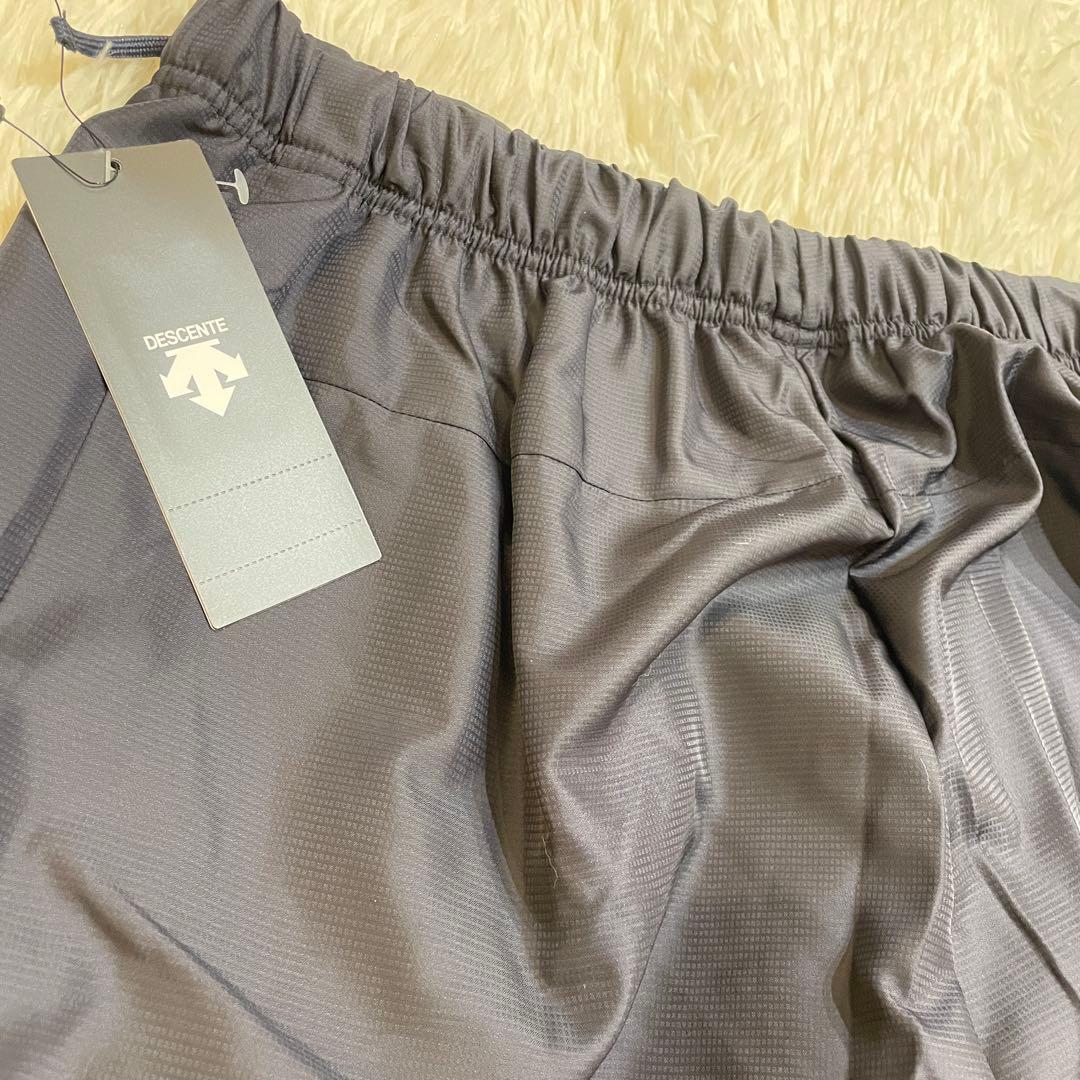 新品　デサント ウインドブレーカー 上下セット　セットアップ　ネイビー　XL