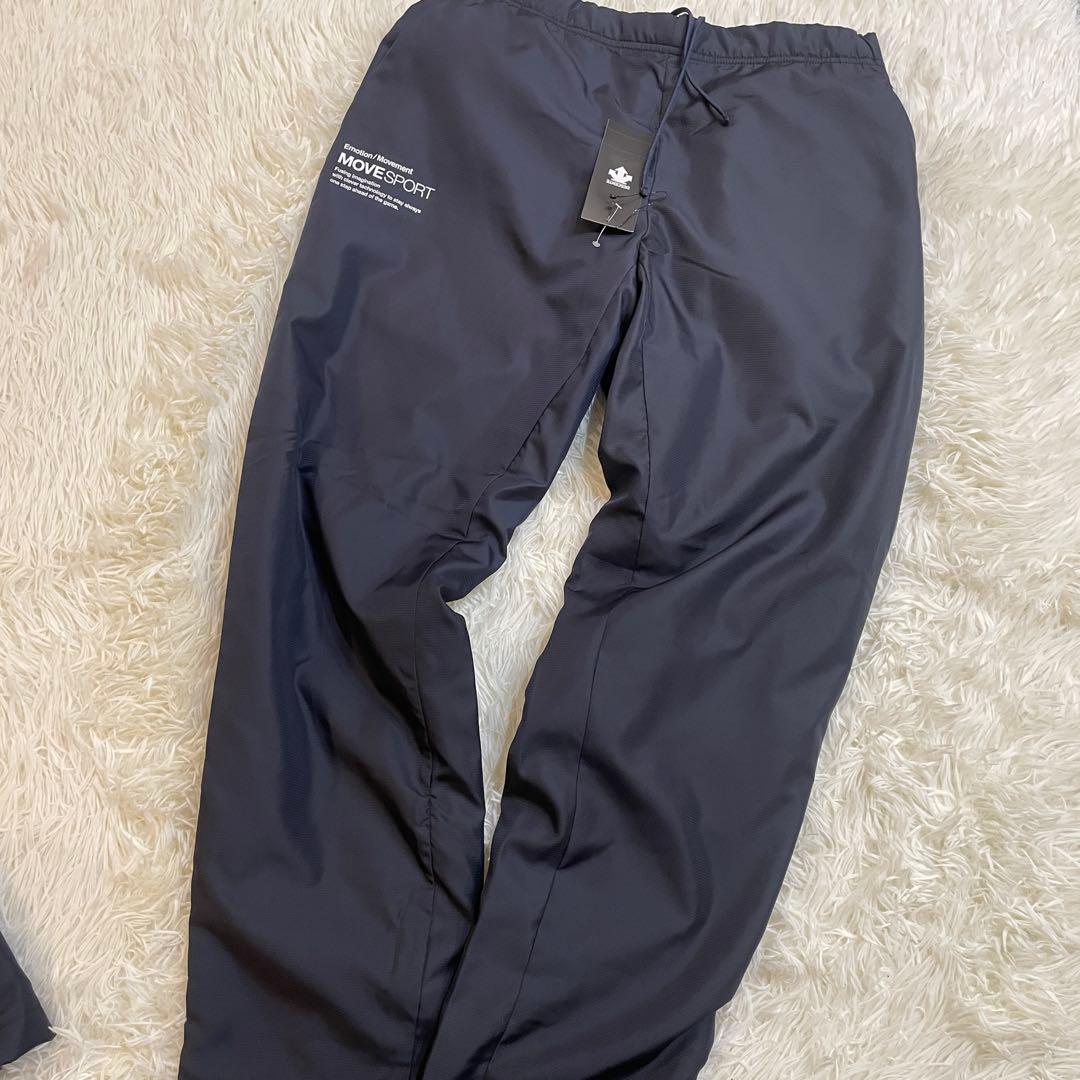 新品　デサント ウインドブレーカー 上下セット　セットアップ　ネイビー　XL