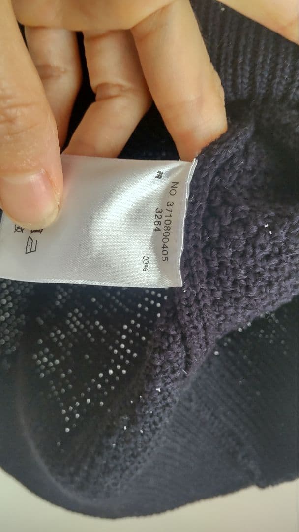 6/5ハナlike様【極美品】ebure コットンテープカノコプルオーバー