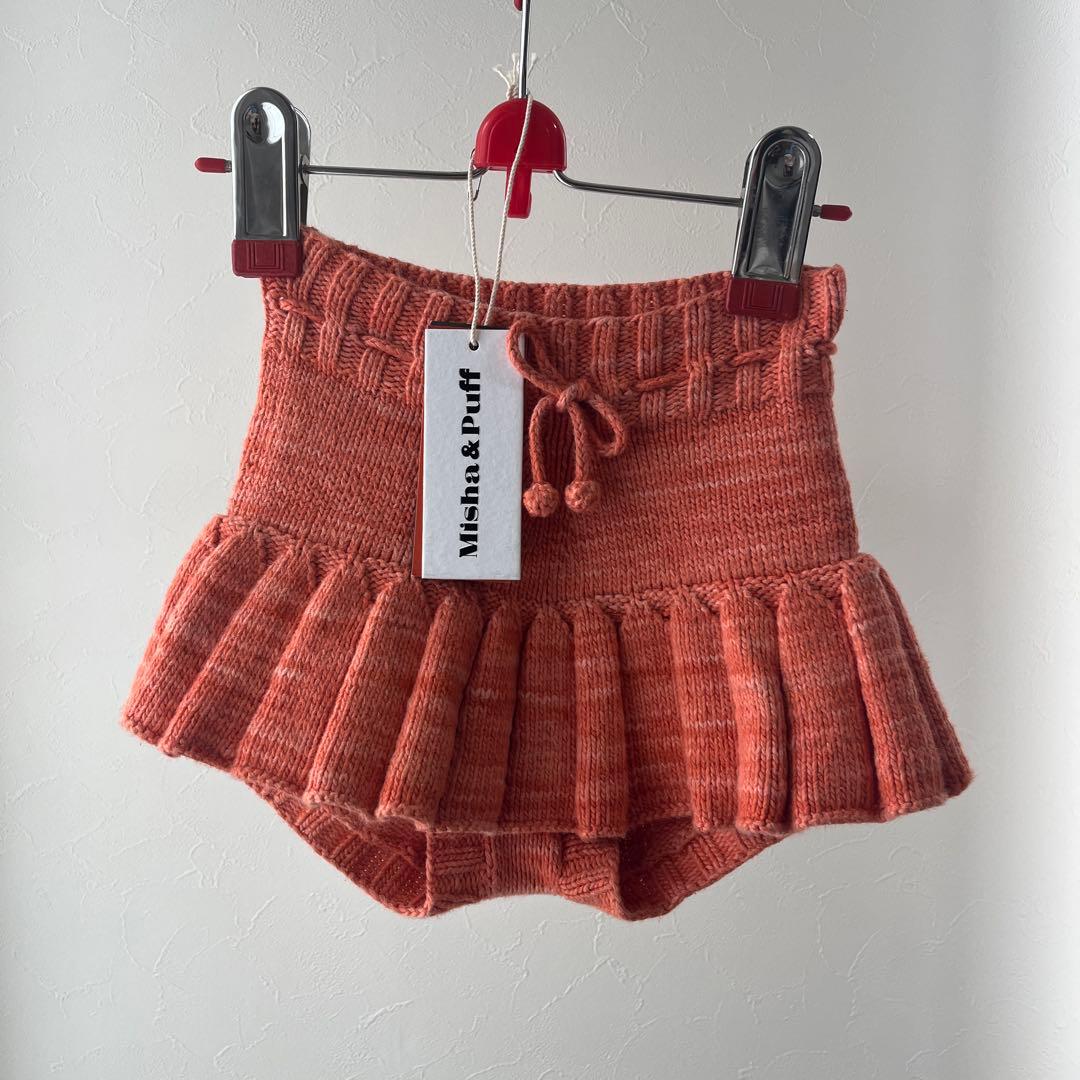 misha&puff コットン　スケポン　4-5y オレンジ