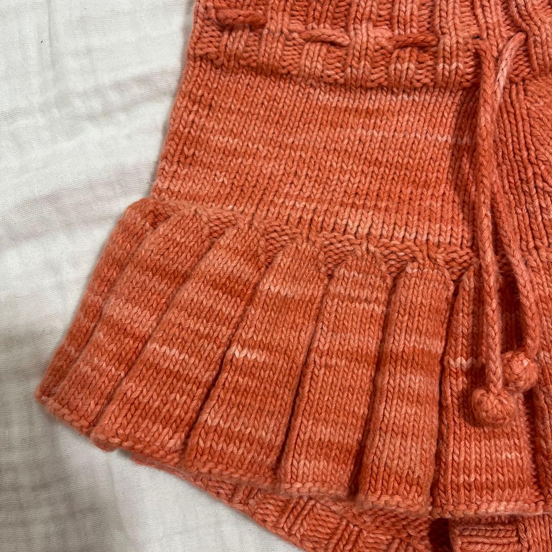 misha&puff コットン　スケポン　4-5y オレンジ