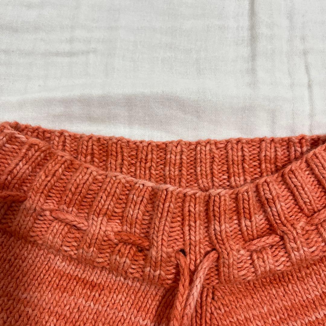 misha&puff コットン　スケポン　4-5y オレンジ