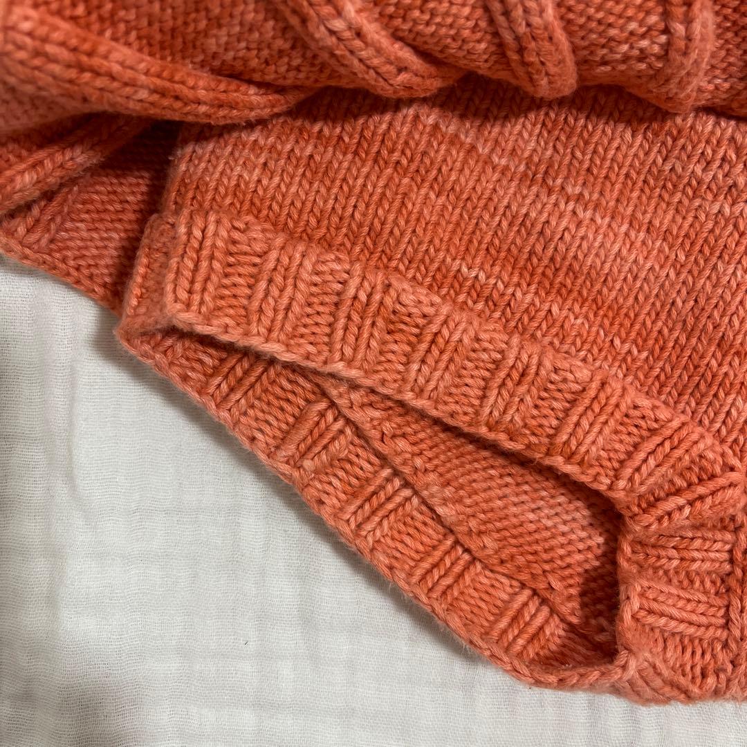 misha&puff コットン　スケポン　4-5y オレンジ