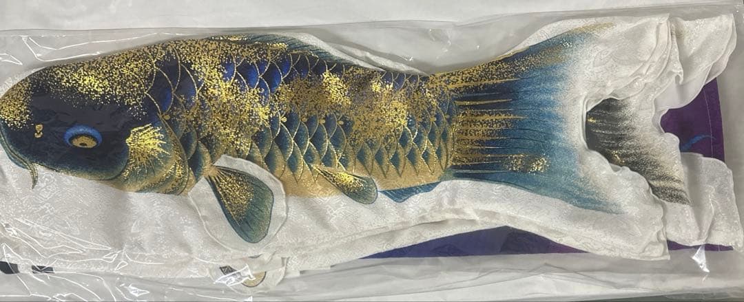 積美画 ちりめん金彩 鯉の室内飾り 東旭謹製 新品未使用