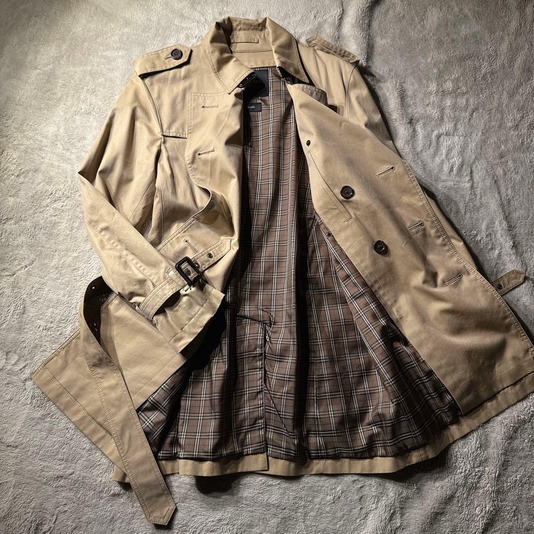 バーバリー ブラックレーベル トレンチコート S ノバチェック