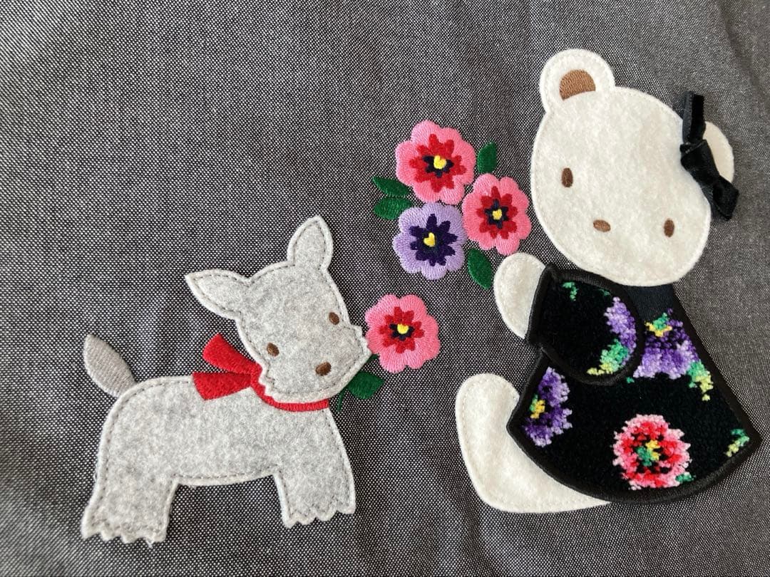 【美品】フェイラー　ファミリア　コラボ　トートバッグ　デニムバッグ