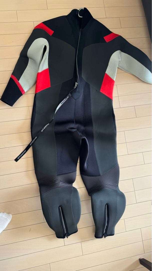 ネオプレン フルスーツ 黒 赤