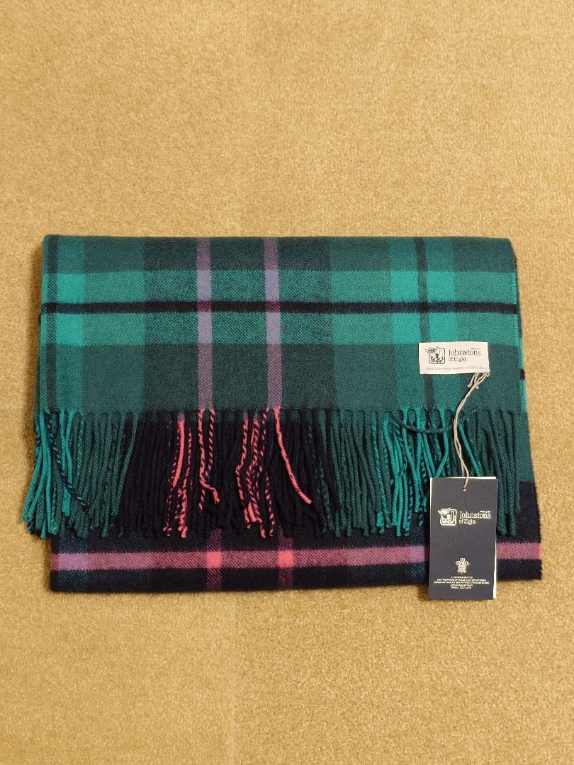 Johnstonsジョンストンズ 大判 カシミヤ ストール プラスカーデンアビー
