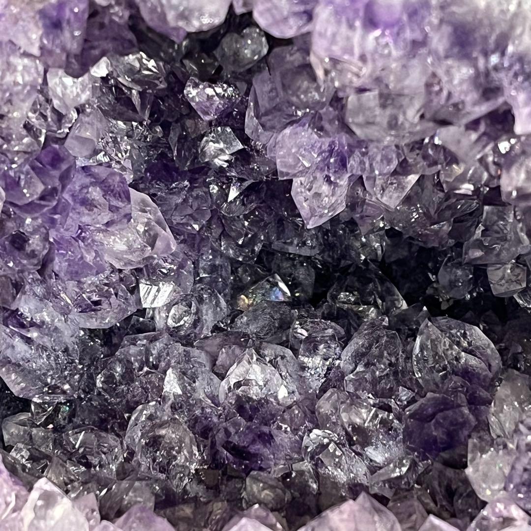 【天然石】アメジスト ドーム 紫水晶 クラスター 原石 パワーストーン 台座付き