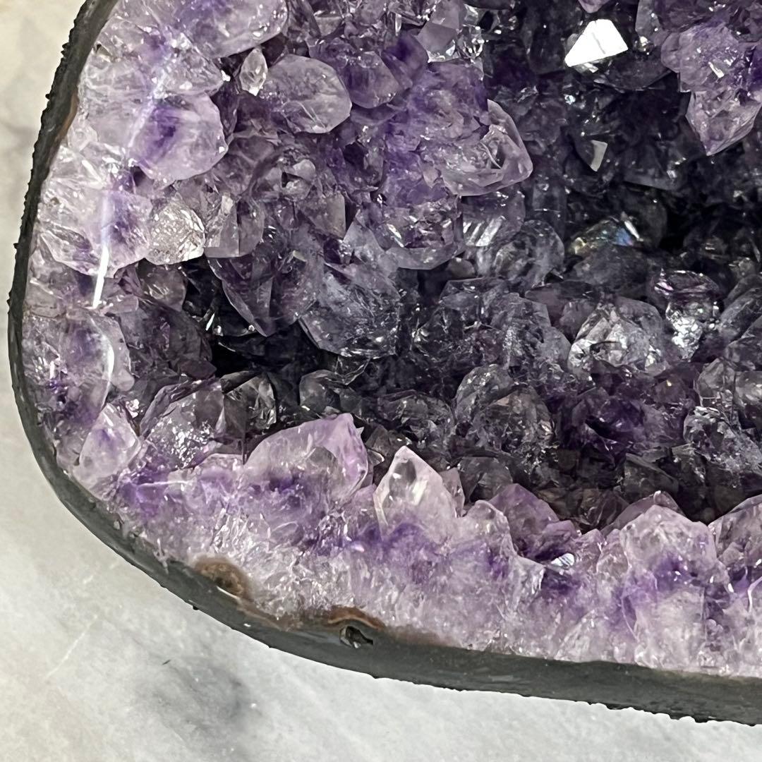 【天然石】アメジスト ドーム 紫水晶 クラスター 原石 パワーストーン 台座付き
