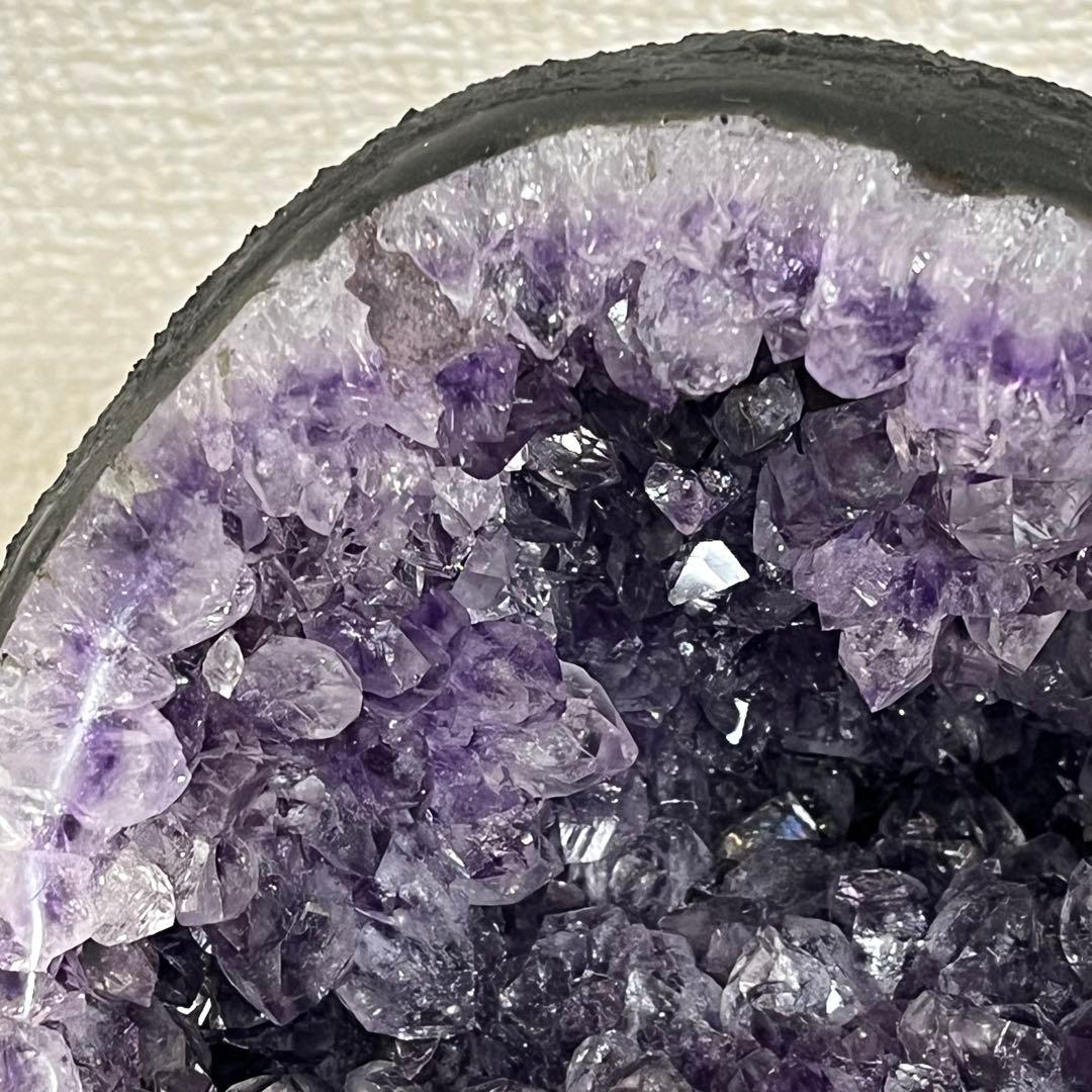 【天然石】アメジスト ドーム 紫水晶 クラスター 原石 パワーストーン 台座付き