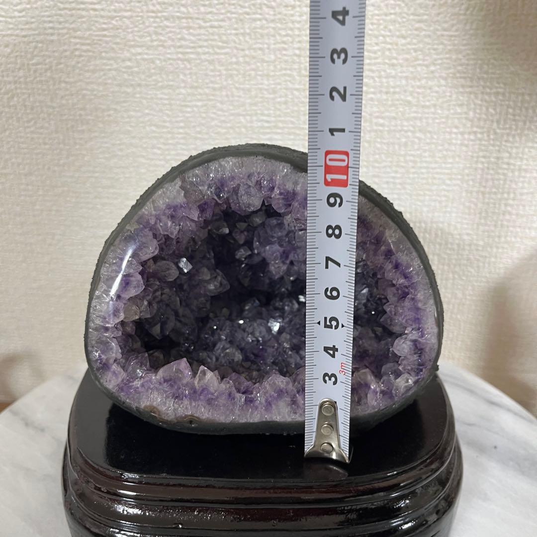【天然石】アメジスト ドーム 紫水晶 クラスター 原石 パワーストーン 台座付き