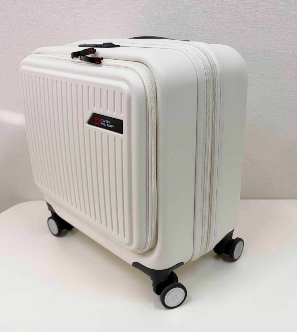 新品 ★ スイスミリタリー スーツケース 42L ホワイト 機内持込み可 TSA