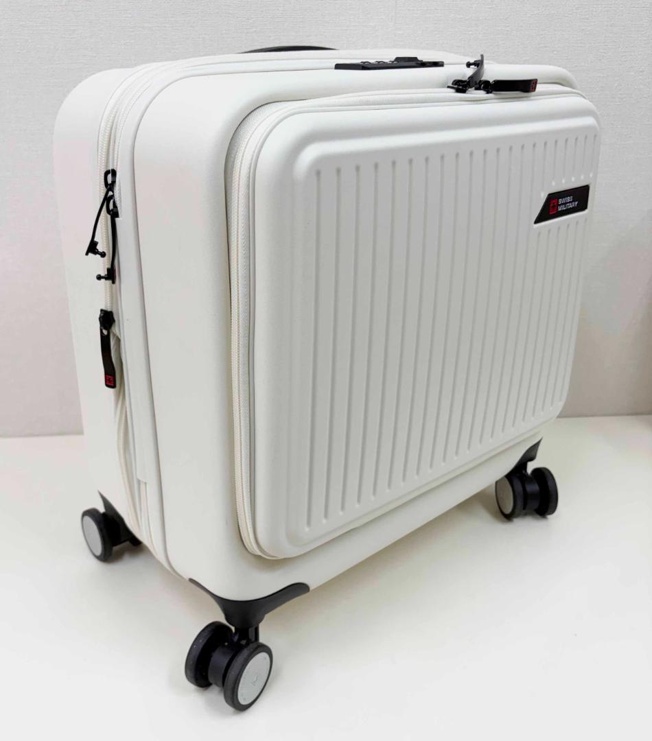 新品 ★ スイスミリタリー スーツケース 42L ホワイト 機内持込み可 TSA