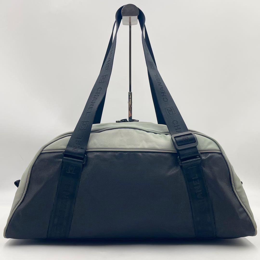 CHANEL スポーツライン ボストンバッグ ココマーク Gカード&シール◎