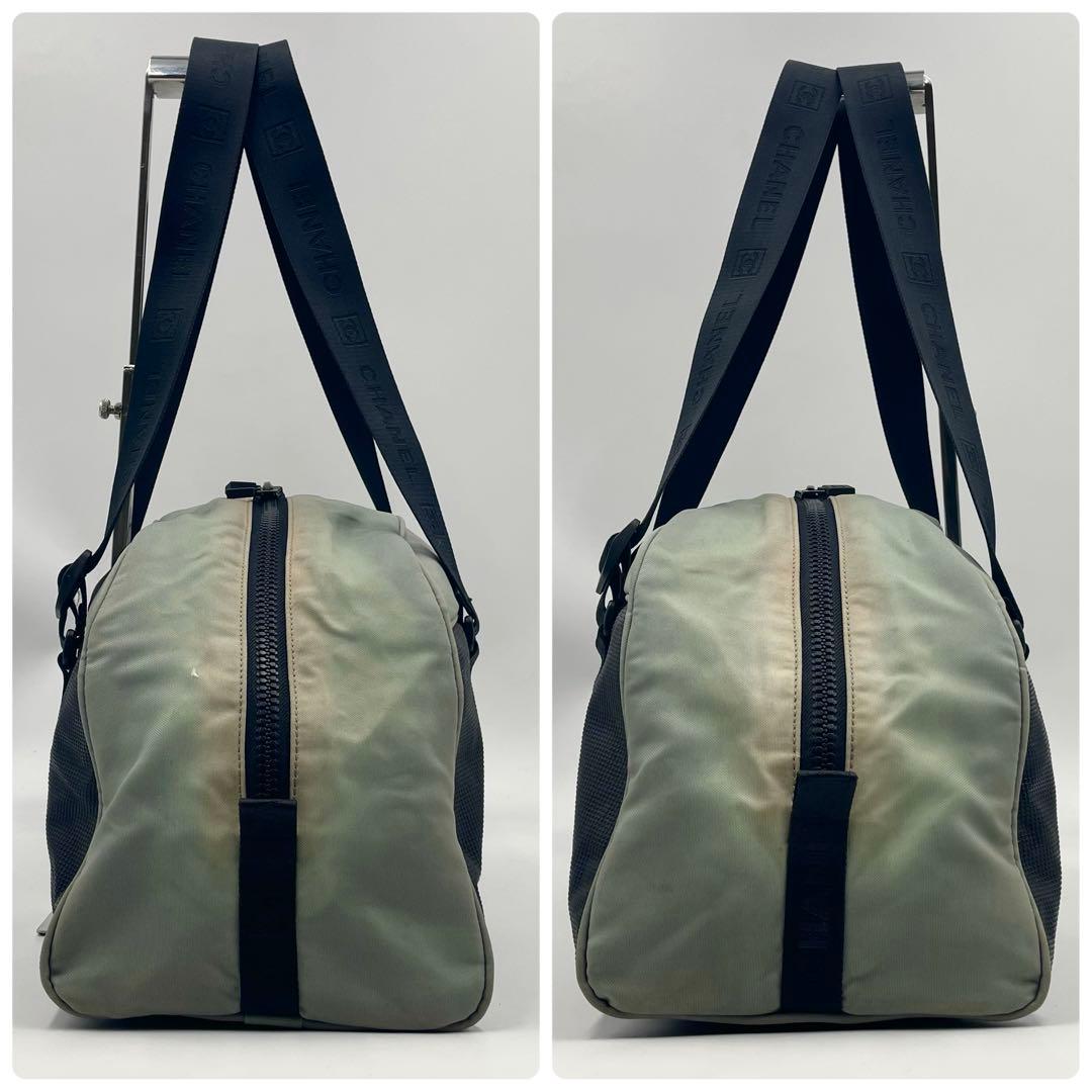 CHANEL スポーツライン ボストンバッグ ココマーク Gカード&シール◎