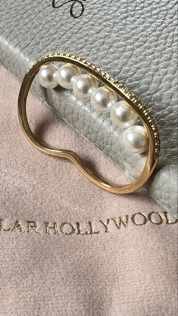 ステラハリウッド　ビジューラインパールフィンガーリング（ゴールド）未使用品