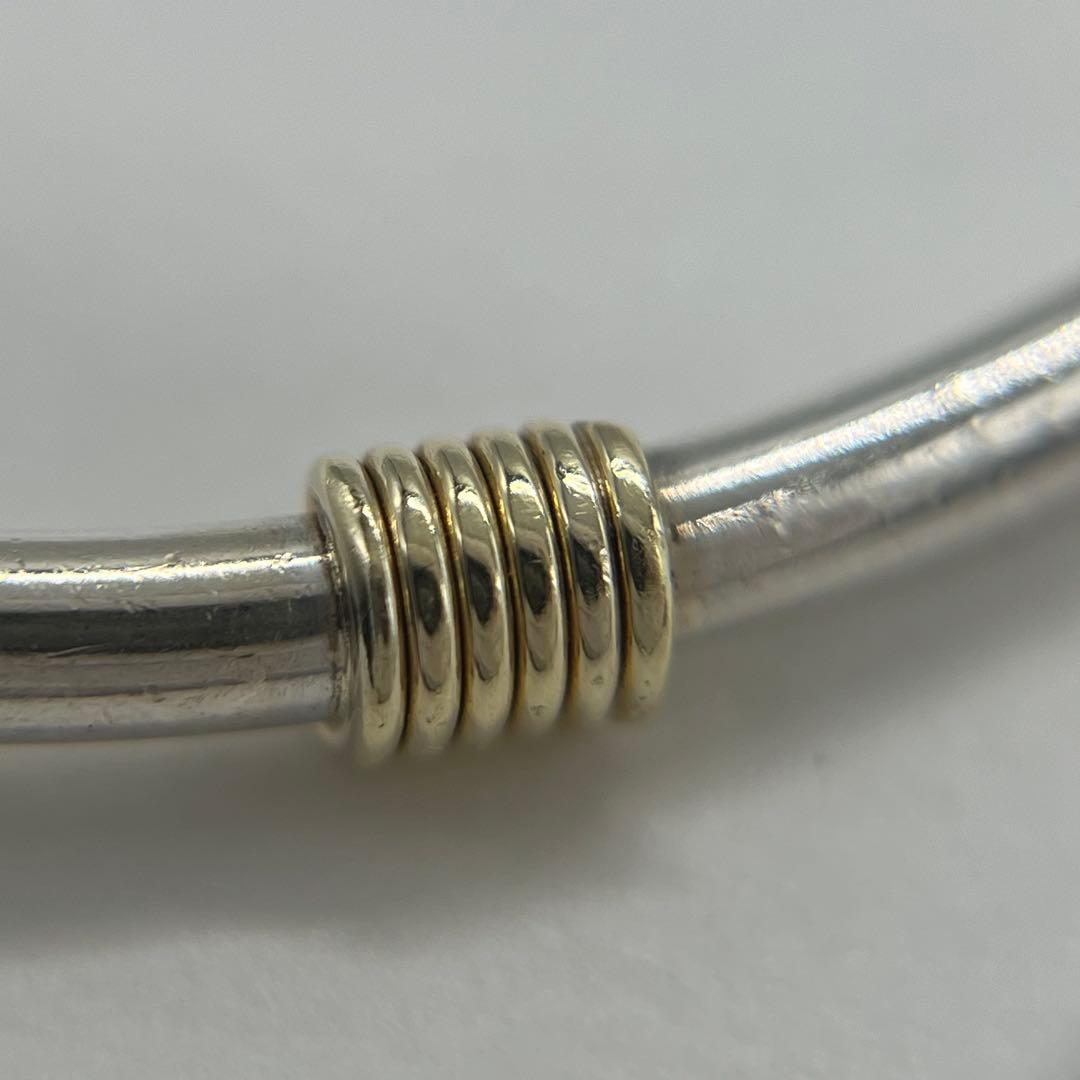 ティファニー TIFFANY バンドウィズ 2ワイヤー バングル コンビ 希少