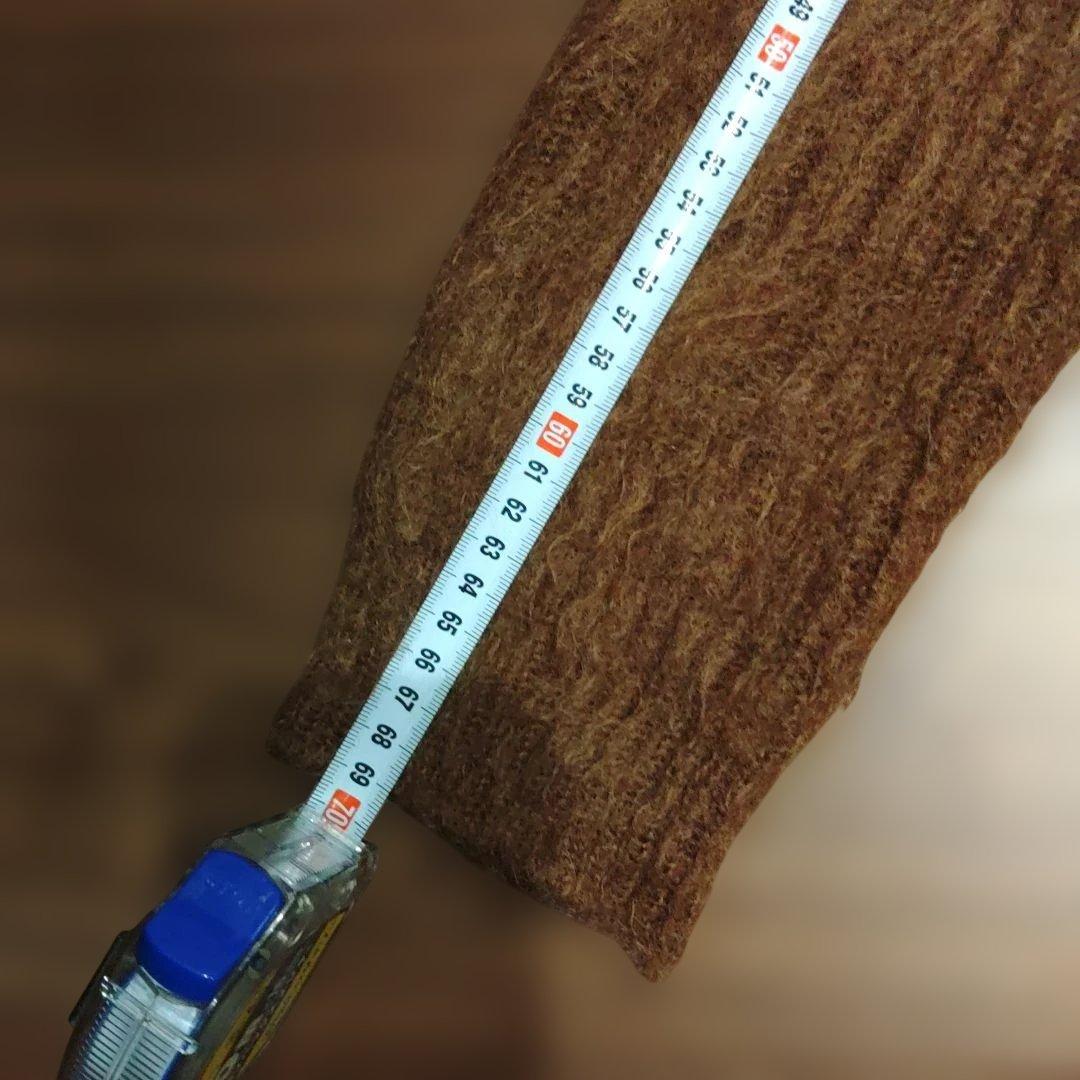 モヘアカーディガン　ブラウン