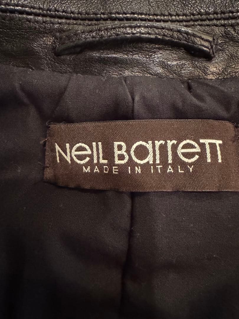 NEIL BARRETTブラックレザージャケット