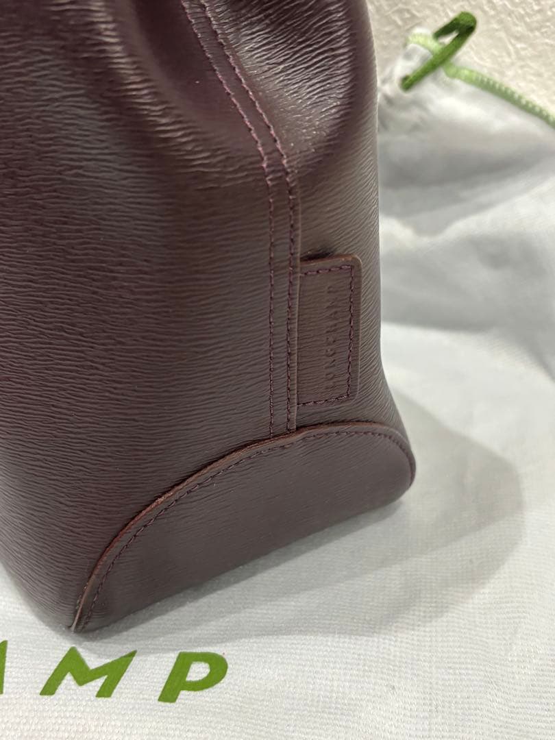LONGCHAMP ロンシャン 超美品 ロゾ 濃茶レザー トートバッグ