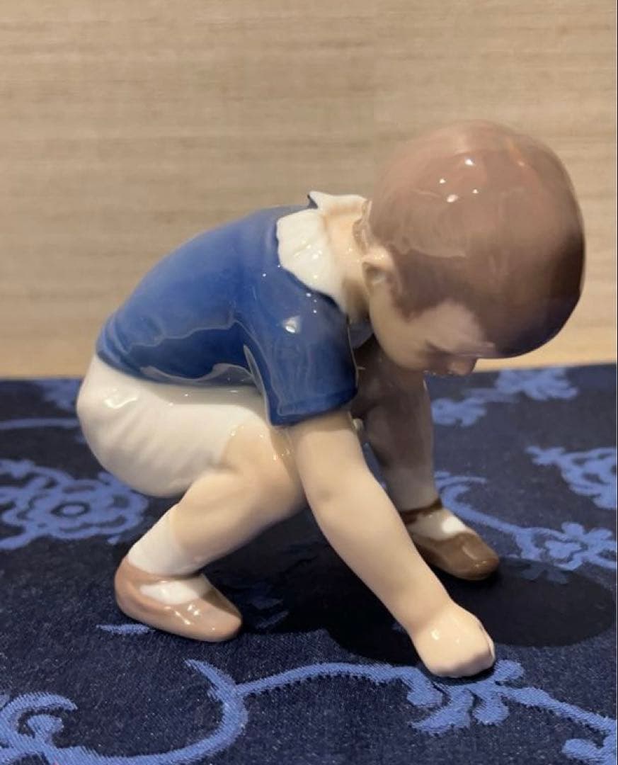 ロイヤルコペンハーゲン・フィギュリン　男の子　2点　セット