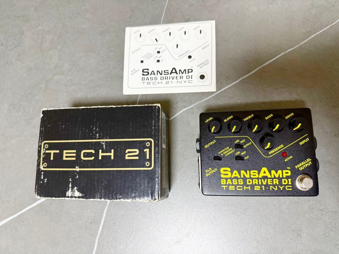 【良品】Tech 21 NYC SansAmp Bass D DI