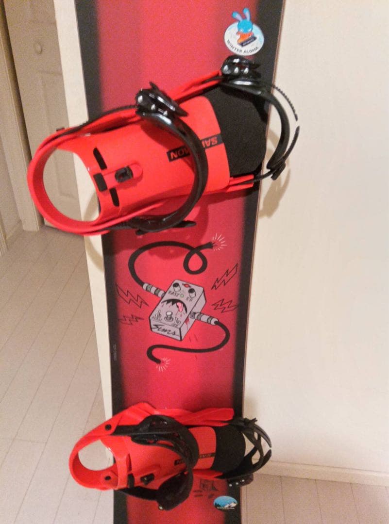 シムスディストーション スノーボード 赤