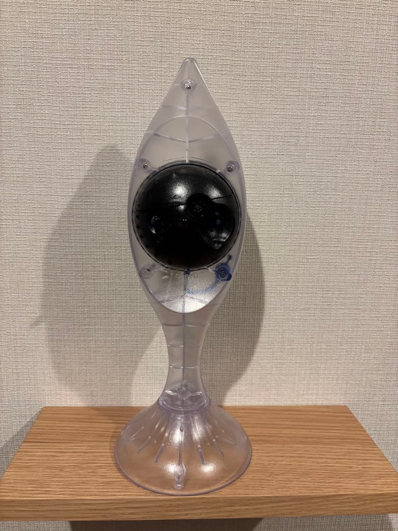 魚型 透明置時計