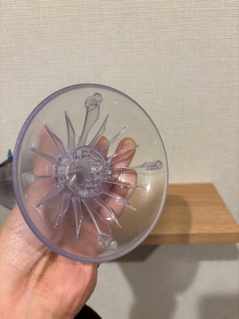 魚型 透明置時計