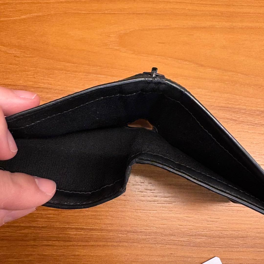 メゾンマルジェラ　二つ折り財布　ブラック